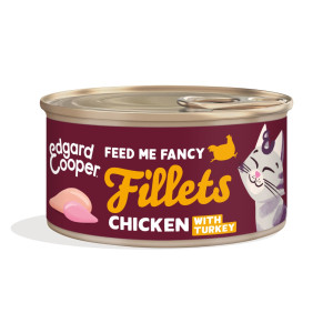 Edgard &amp; Cooper Edgard & Cooper Sfilaccetti per Gatti Adulti Pollo con Tacchino in Brodo di Pollo 70 g