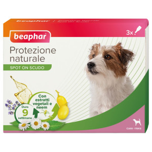 Beaphar Spot On Antiparassitario Naturale per Cani Taglia Piccola 3 Pipette x 1 ml
