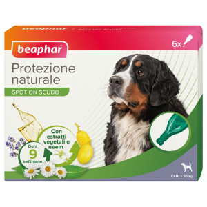 Beaphar Spot On Antiparassitario Naturale per Cani Taglia Grande 6 Pipette x 2 ml