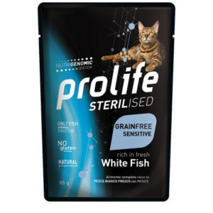 Prolife® Prolife Cat Sterilised Grain Free Adult Pesce Bianco Umido per Gatti
