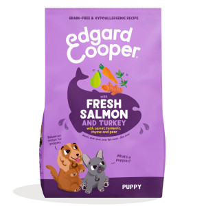 Edgard &amp; Cooper 2,5 Kg Edgard & Cooper Salmone Fresco dell'Atlantico e Tacchino per Cuccioli Puppy