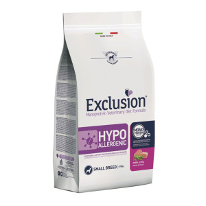 Exclusion Hypo Adult SMALL Maiale e Piselli Monoproteico per Cani 7 KG