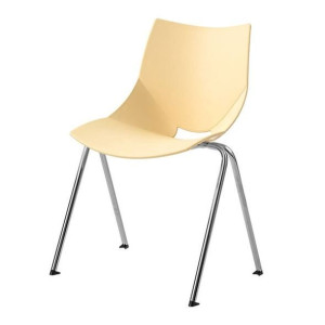 Lunchstol Jonas, krom/beige