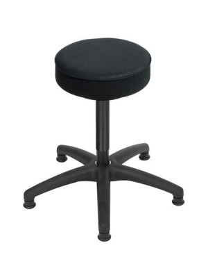 Arbetspall Isak, med glidfötter, sits, konstläder
