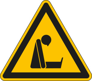 Warnung vor Erstickungsgefahr, Dreieck, gelb-schwarz, Folie selbstklebend, Schenkellänge 200 mm, 1 Stück