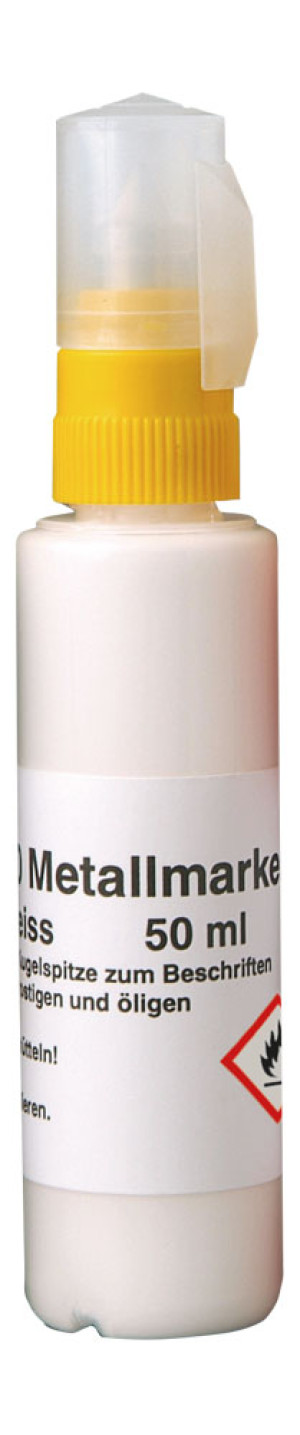Metallmarker M 140, Stift, gefüllt mit Speedry DO Farbe, weiß, 50ml, 1 Stück