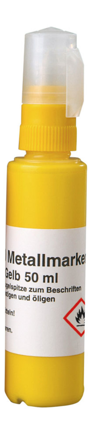 Metallmarker M 140, Stift, gefüllt mit Speedry DO Farbe, gelb, 50ml, 1 Stück