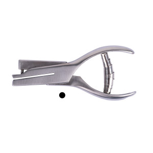 Lochzange zum Markieren von Plaketten, Kerbform Kreis 2 mm, Maultiefe 30 mm