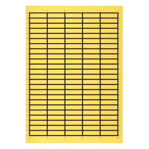 Etiketten zum Selbstbeschriften, gelb, Vinylgewebe, 38 mm x 11 mm, 120 St./Bogen
