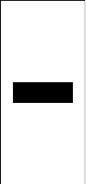 Bindestrich für Ziffern und Buchstaben, Schrifthöhe 40 mm, weiß-schwarz, Folie mit Oberflächenschutz, 23,8 x 52,9 mm, 10 St./Bogen