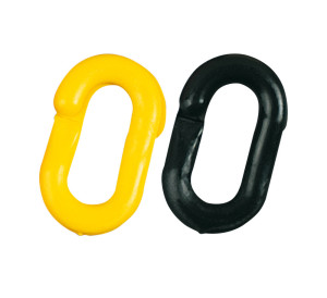 Verbindungsglieder, gelb-schwarz, Kunststoff, Ø 10 mm, 20 St. / Verpackungseinheit