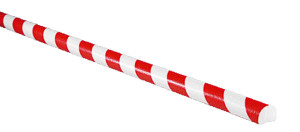Knuffi Flächenschutzprofil Typ C, selbstklebend/zum Anschrauben, rot-weiß, PU-Schaum, 1000 x 40 x 30 mm, 1 Stück