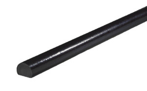 Knuffi Flächenschutzprofil Typ C, selbstklebend/zum Anschrauben, schwarz, PU-Schaum, 1000 x 40 x 30 mm, 1 Stück