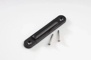 Wandclip, für Gurtendoppelseitigtück, schwarz, Kunststoff