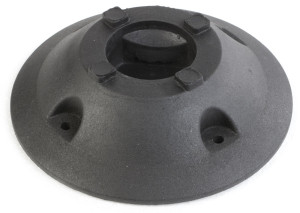 Recyclingfuß für ParkFlex und FlexPin, wiederaufbereitetes Gummi, Ø 270 mm Höhe 60 mm