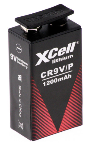 Lithium-Batterie XCell CR9V/P für Türwächter, 9 Volt