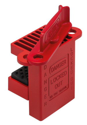 ABUS Kugelhahnventil-Verriegelung, Metall, rot, 57cm, 1 Stück