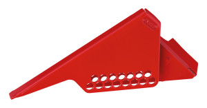 ABUS Kugelventil-Verriegelung, rot, pulverbeschichteter Stahl, 148 x 125 x 122 mm