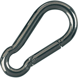 Karabinerhaken, galvanisch verzinkt, Stahl, Ø 6 mm, 20 St./Verpackungseinheit