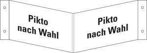 Nasenschild blanko, Kunststoff, 300 mm x 150 mm, 1 Stück