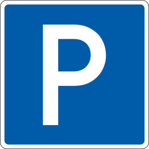 Parkplatzschild: ohne Zusatztext, DIN, Aluminium RA0 reflektierend, 600 mm x 600 mm, 1 Stück