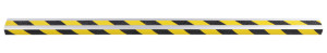 Treppenkantenprofil, Rutschhemmung R10, gelb-schwarz, Aluminium selbstklebend, 800 x 31 x 53 mm, 1 Stück