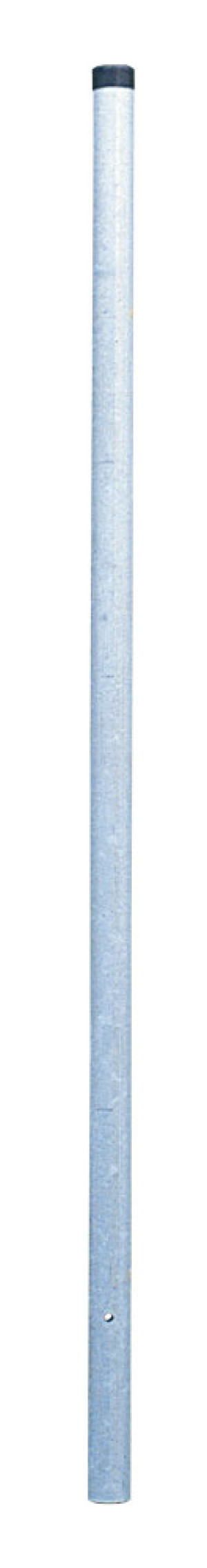 Rohrpfosten, zum Einbetonieren, Stahl feuerverzinkt, Wandstärke 2 mm, Ø 60 mm, 4000 mm, 1 Stück