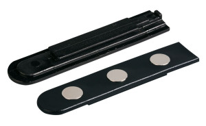 Wandclip für Wandkassette, Magnetbefestigung, schwarz, Kunststoff, 1 Stück