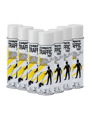 Vorteils-Set Bodenmarkierfarbe Traffic Paint, SUPER-Striper, weiß, 500 ml / Dose, 12 Dosen / VE