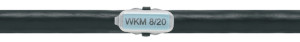 Kabelmarkierer mit Kennzeichnungsfeld: WKM 8/30, transparent, Polypropylen, 20 mm x 8 mm, 50 St./Verpackungseinheit