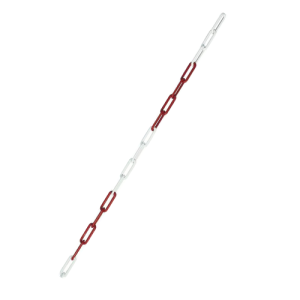 Gütekette, rot-weiß, Nylon, Ø 8 mm, maximal 25 m, 1 m / VE