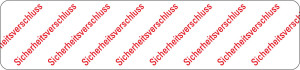 Sicherheitssiegel mit Text Sicherheitsverschluss, weiß-rot, Sicherheitsfolie VOID, 65 x 15 mm, 30 St./Bogen