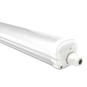 HOFTRONIC LED Feuchtraumleuchte 150cm - IP65 Waterproof - 48 Watt 5760 Lumen (120lm/W) - 6500K tageslichtweiß - Verknüpfbar - IK07 - S-Series