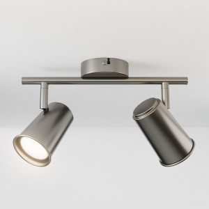 HOFTRONIC Riga LED plafondlamp - 2 spots - GU10 - Draaibaar en Kantelbaar - 8 Watt 690 Lumen - 4000K neutraal wit - Dimbaar - Plafondspot - Voor