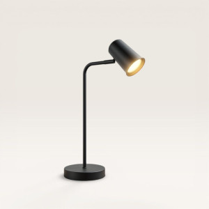 HOFTRONIC Riga - LED Tischlampe - 4 Watt 345 lumen - 2700K warmweiß - Schwenkbar und drehbar - Mit Schnurdimmer - Schreibtischlampe - GU10 - IP20 für