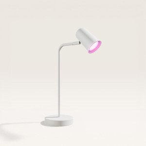 HOFTRONIC SMART Riga - Smart LED Tischlampe - 5,5 Watt 345 Lumen - RGBWW - Kippbar und Drehbar - GU10 - Wifi + Bluetooth - Schreibtischlampe - Google