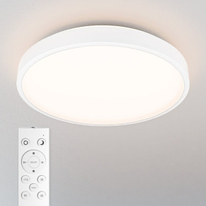 HOFTRONIC LED Plafondlamp wit - IP44 waterdicht - 24 Watt 2600 lumen (108lm/w) - CCT lichtkleur instelbaar (3000K, 4000K & 6500K) - Incl.