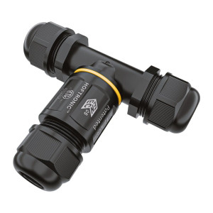 HOFTRONIC Kabelverbinder - T-vorm - IP68 waterdicht - Waterdichte connector - Voor 2 en 3 aderige kabels (4-11mm)