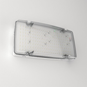 HOFTRONIC Salus Max LED Notbeleuchtung mit Batterie - Einstellbare Wattzahl 6W/10W 1000lm/1500lm - IP66 Wasserdicht - IK08 vandalismusgeschützt -