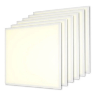HOFTRONIC 6x LED Paneel - 62x62 cm - 36 Watt - 4860lm (135lm/W) - 3000K warm wit - Flikkervrij - UGR22 - 5 jaar garantie