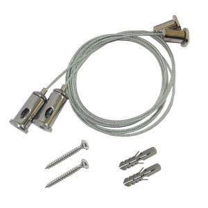 HOFTRONIC Montageset - Aufhängesystem - Befestigungsmaterial - Universal für LED Leuchtstofflampen mit Montageclips