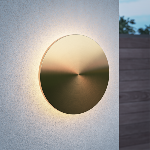 HOFTRONIC Casper XL LED Wandlamp Goud - 2700K warm wit - 27 Watt - Rond - Muurlamp voor binnen en buiten