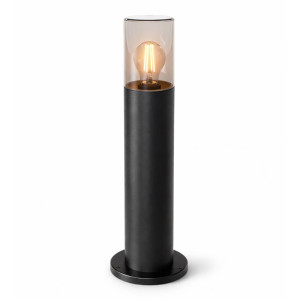 HOFTRONIC Blaze LED Wegeleuchte außen schwarz - 45 cm - Wegbeleuchtung - E27 Fassung - Max. 15W - IP54 - Gartenlaterne