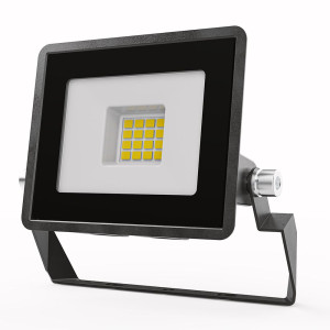 HOFTRONIC Stratos - LED Fluter 10 Watt 735 Lumen - 6500K tageslichtweißes Licht - IP65 wasserdicht - 15 cm Kabel - Scheinwerfer