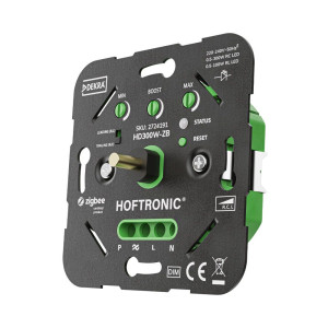 HOFTRONIC Smart Zigbee LED dimmer - 0.5 - 300 watt - Geschikt voor fase afsnijding (trailing edge) & fase aansnijding (leading edge) - Multiway