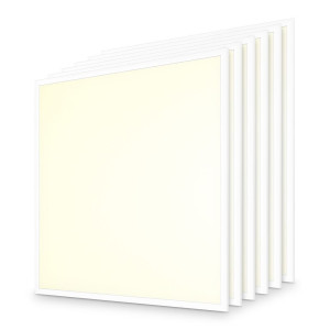 HOFTRONIC 6x LED-Panel - 60 x 60 cm - 18/25 Watt - 4500 Lumen - 180 Lumen/Watt - 3000 K warmweiß - UGR