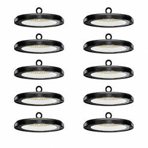 HOFTRONIC 10er-Set - UFO LED High Bay Eris - 150 Watt - 21.000 Lumen - 4000 K - 140l m/W - IK08 - IP65