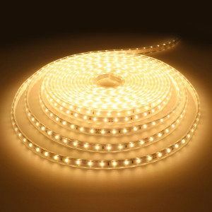 HOFTRONIC Flex60 LED Streifen 10 Meter - 3000K warmweiß - IP65 wasserdicht - Außen & Innen - 60 LEDs/m - 80 Watt 7000 Lumen - Pro Meter kürzbar -