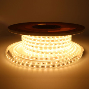 HOFTRONIC Flex60 LED Streifen 25 Meter - 3000K warmweiß - IP65 wasserdicht - Außen & Innen - 60 LEDs/m - 200 Watt 17.500 Lumen - Pro Meter kürzbar -
