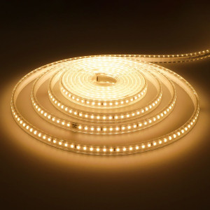 HOFTRONIC Flex120 LED Streifen 5 Meter - 3000K warmweiß - IP65 wasserdicht - Außen & Innen - 120 LEDs/m - 50 Watt 4200 Lumen - Pro Meter kürzbar -